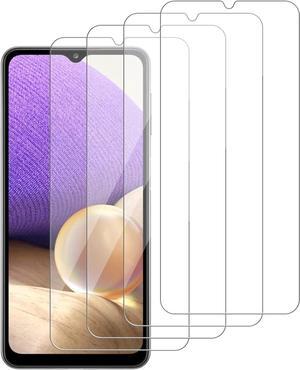 [4 Pack] Glass Screen Protector Compatible for Samsung Galaxy A32 5G [Not for A32 4G][9H Hardness]-HD Screen Tempered Glass, Easy Install-[Case Friendly] 2.5D Edge