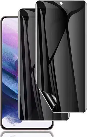 LYWHL [2 Pack] for Samsung Galaxy S21 Plus Privacy Screen Protector, Anti-Spy Full Adhesive Flexible Film for Galaxy S21 Plus, [Compatible Fingerprint] Easy Installation Frame