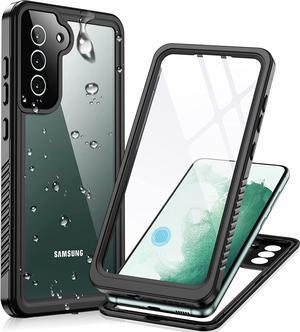 for Samsung Galaxy S22 Case,Waterproof Samsung S22 Case with Built-in Screen Protector Shockproof Dustproof Heavy Duty Full Body Protective Case for Samsung Galaxy S22 5G 6.1'',Black