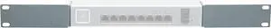 Silver Rack Mount Adapter Bracket Ear Kit for Ubiquiti US-8-150W UniFi Switch 8 Port | Edge Switch 8 Port with M6 Cage Nuts Screws & Hardware