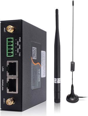 4G VPN Router, Industrial Dual Sim 4G LTE WiFi Router 3G/4G Yeacomm YF325 Wireless Modem Router Unlocked with Sim Card Slot, External Antenna Cellular Modem in North/South America, NOT for Verizon