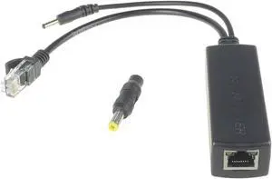 Active PoE Splitter Power Over Ethernet 48V to 5V 2.4A Compliant IEEE802.3af