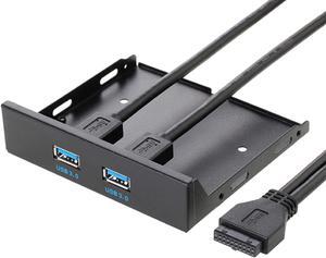 2 Ports USB 3.0 Front Panel Floppy Disk Bay 20 Pin Hub Bracket