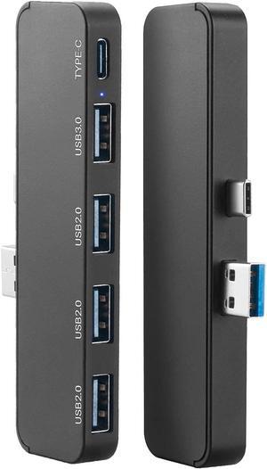 RGEEK USB Hub for PS5 Accessories, 5-in-1 Adapter PS5 USB Hub, 1-Port Type C, 1-Port PS5 USB3.0, 3-Port USB2.0, Compatible for PS5