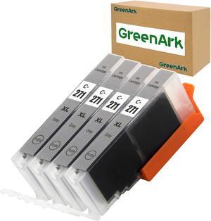 GREENARK Compatible Ink Cartridge Replacement for Canon CLI 271 CLI-271XL Gray Ink Cartridges Work for Canon PIXMA TS8020 TS9020 MG7720 Printers (Gray, 4-Pack CLI-271XL GY)