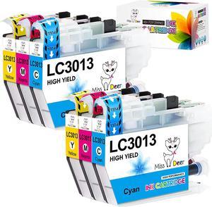 Miss Deer LC3013 Compatible Ink Cartridges Replacement for Brother LC3013 LC-3013 LC3013 XL LC3011 High Yield for MFC-J491DW MFC-J895DW MFC-J690DW MFC-J497DW Printer (6 Pack,2Cyan 2Magenta 2Yellow)