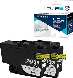 LCL Compatible for Brother LC3033 XXL LC3033XXL LC3033BK (2-Pack,Black) Pigment Ink Cartridge for Brother MFC-J995DW, MFC-J995DW XL MFC-J815DW XL MFC-J805DW MFC-J805DW XL