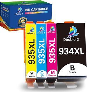 DOUBLE D 934 and 935 Ink Cartridges Compatible Replacement  934XL 935XL High Yield  Officejet Pro 6830 6230 6835 6812 6815 6820 6220 6800 (1 Black,1 Cyan,1 Magenta,1 Yellow)