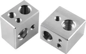 MK10 Heater Block 2PCS for 3D Printer Hotend Fit with M3 and M4 Thermistor