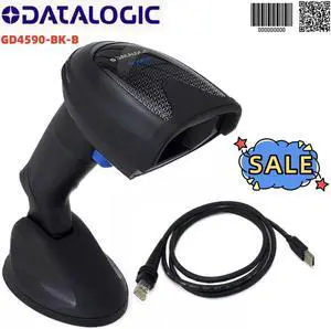 Datalogic 2D Barcode Scanner Gryphon GD4590-BK-B All-in-One with USB Cable and Base