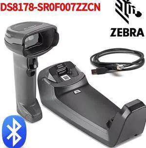 DS8178-SR0F007ZZCN Handheld Cordless 2D Bluetooth Barcode Scanner with USB Cable Cradle