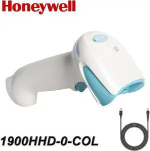 Honeywell Bar Code Scanner Xenon 1900HHD-0-COL Wired Handheld QR Code Reader with USB Cable