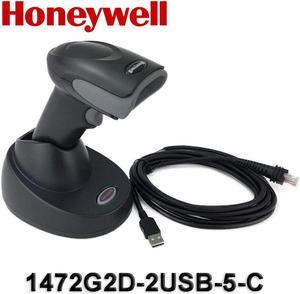 Honeywell Bar Code Scanner Voyager 1472G2D-2USB-5-C Bluetooth Imaging with USB Cable and Base