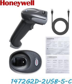 Honeywell Handheld Bar Code Reader Voyager 1472G2D-2USB-5-C Barcode Scanner Bluetooth 2D with USB Cable and Cradle