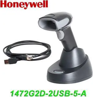 Honeywell Voyager 1472G2D-2USB-5-A Barcode Scanner 2D Bluetooth Imaging Handheld Code Reader with USB Cable and Base Honeywell Voyager 1472G2D-2USB-5-A Barcode Scanner 2D Bluetooth Imaging Handheld Code Reader with USB Cable and Base