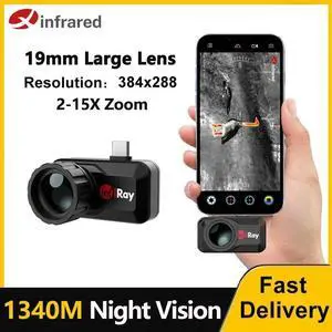 InfiRay T3 Thermal Imager Camera Mobile Phone Xinfrared Infrared Camera with Handle and Laser for Type-C Android