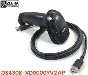Handheld QR Code Reader DS4308-XD00007VZAP 2D Barcode Scanner with USB Cable