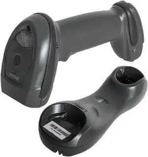 QR Code Reader LI4278-TRBU0100ZAC Wireless Handheld 1D Barcode Scanner with Cradle and USB Cable