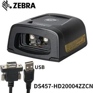 DS457-HD20004ZZCN Barcode Scanner High Density 2D Wired Fixed Mount Bar Code Reader USB Kit