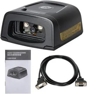 DS457-HD20004ZZCN Barcode Scanner 2D Wired Fixed Mount QR Code Reader with RS-232 Cable