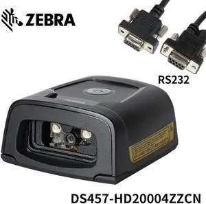 Barcode Scanner DS457-HD20004ZZCN High Density 2D Wired Fixed Bar Code Reader RS-232 Kit