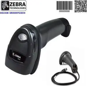 2D Barcode Scanner DS2208-SR00007ZZCN Handheld 1D Bar Code Reader USB Cable Kit