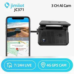 Jimiot JC371 4G AI DashCam Car Cam ADAS 3CH Live Video GPS Tracking Free APP