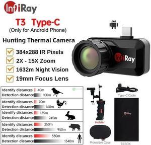 InfiRay T3 Thermal Imager Camera for Mobile Phone Android Infrared Camera Type-C Android with Handle and Laser