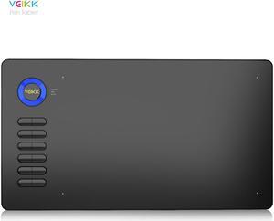 VEIKK A15 Graphic Drawing Tablet 10x6 inch Digital Pen Tablet with Battery-Free Passive Stylus and 12 Shortcut Keys