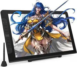 VEIKK Studio VK2200 Pro Drawing Pen Display 8192 Level Pen Pressure Drawing Pen Tablet Graphic Monitor with 2 Customized Quick Dials 8 Express Keys and Adjustable Stand 21.5 Inch
