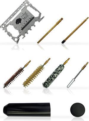 Cedar Mill Fine Firearms - Worlds Smallest Micro Pistol Cleaning Kit for Handguns Between .351(9mm) and .455(11.6mm) calibers Including 350, 38 Special, 380, 357 44 mag, 45 ACP | Free Super-X Tool