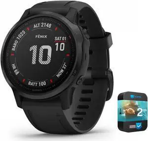 fenix 6S PRO Multisport GPS Smartwatch Black + 2 Year Extended Warranty
