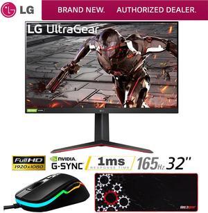 32" UltraGear FHD 165Hz HDR10 Gaming Monitor w/ G-SYNC + Gaming Mouse Bundle