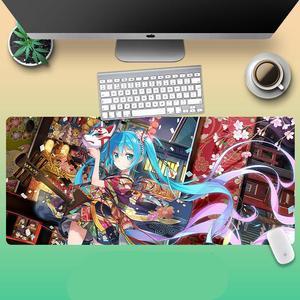 Large Anime Mouse pad  Sexy Game Gamer gaming Hatsune Miku Mousepad keyboard mat