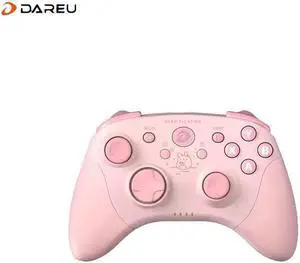 Dareu Bluetooth wireless controller Steam dual mode game controller, supporting PC, SWITCH, TV Pink