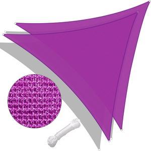 Yescom 2 Pack 25 Ft 97% UV Block Triangle Sun Shade Sail Canopy Outdoor Patio Awning