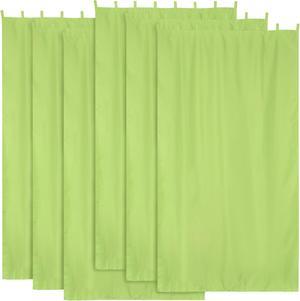 Yescom 54"x108" Outdoor Privacy Curtain Panel Tab Top UV30+ Porch Pergola Deck 6 Piece