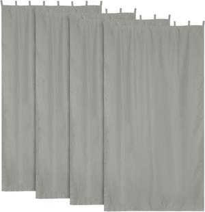 Yescom 54"x120" Outdoor Curtain Drape Tab Top UV30+ Patio Pergola Backyard 4 Piece