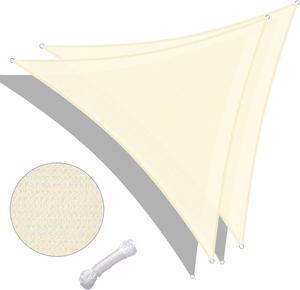 Yescom 2 Pack 20 Ft 97% UV Block Triangle Sun Shade Sail Canopy Cover Net Outdoor Patio