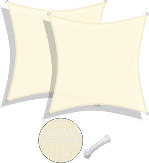 Yescom 2 Pack 10x10 Ft 97% UV Block Square Sun Shade Sail HDPE Canopy Cover Net Pool Yescom 2 Pack 10x10 Ft 97% UV Block Square Sun Shade Sail HDPE Canopy Cover Net Pool