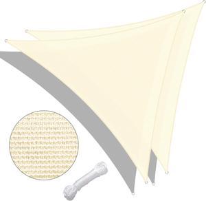 Yescom 2 Pack 25 Ft 97% UV Block Triangle Sun Shade Sail Canopy Cover Net Outdoor Yard