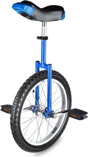 Yescom 18 In Wheel Outdoor Unicycle Skid-proof Tire Fitness Bicycle Balance Training for Adults Teenagers Kids, Blue