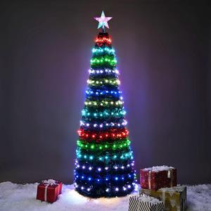 6 Ft Christmas Tree Decoration Light RGB LED String Lamp Bluetooth APP Control and Remote Control