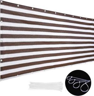 3x10 Ft Balcony Privacy Screen Shade Cover Windscreen Privacy Fence Railing Deck