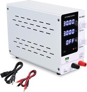 DC Power Supply Variable 30V 5A Adjustable High Precision Digital w/Power Cord