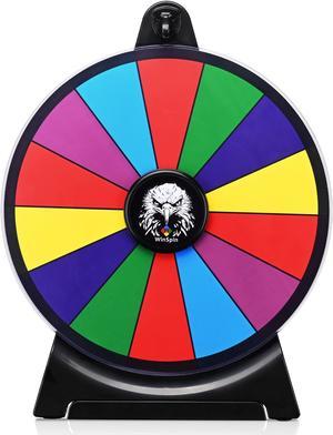 WinSpin 12" Prize Wheel 14 Slots Spinning Game Tabletop Fortune Game Eagle