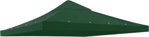 Yescom 10x10Ft Gazebo Top Replacement for beach cabanas for 1 Tier Outdoor Canopy Cover Patio Garden Yard Party Green