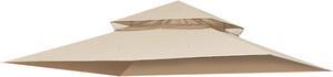 Yescom 10.6'x10.6' Gazebo Top Replacement Fit for Brand_Model Target Madaga/L-GZ136PST2 Tier Patio Garden Light Beige