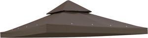 Yescom 8x8Ft 2-Tier Gazebo Top Replacement UV30+ for 2 Tier Outdoor Patio Canopy Cover Party Backyard Garden Coffee