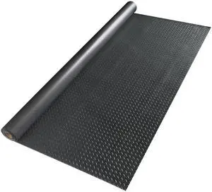 Garage Floor Mat Diamond Protect Cover Trailer PVC 2.5mm Thick 4.6x20 Ft